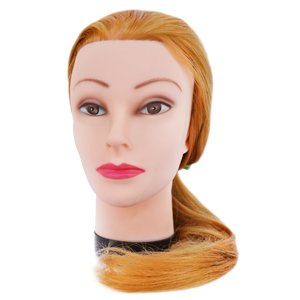 Fryzjerska główka treningowa włosy blond 55-60cm