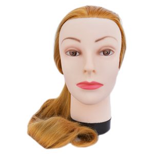 Fryzjerska główka treningowa włosy blond 65-70cm