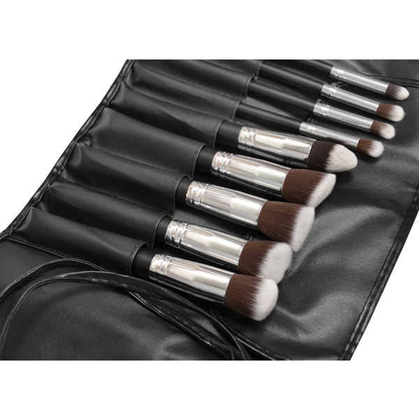 MINTbeauty Pędzle do makijażu w etui 9szt.